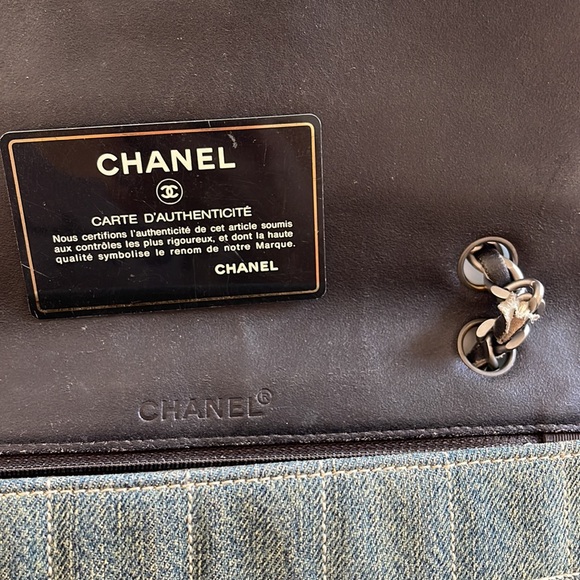 Authentic Chanel Denim Chocolate Bar Quilted Flap - Picture 11 of 17